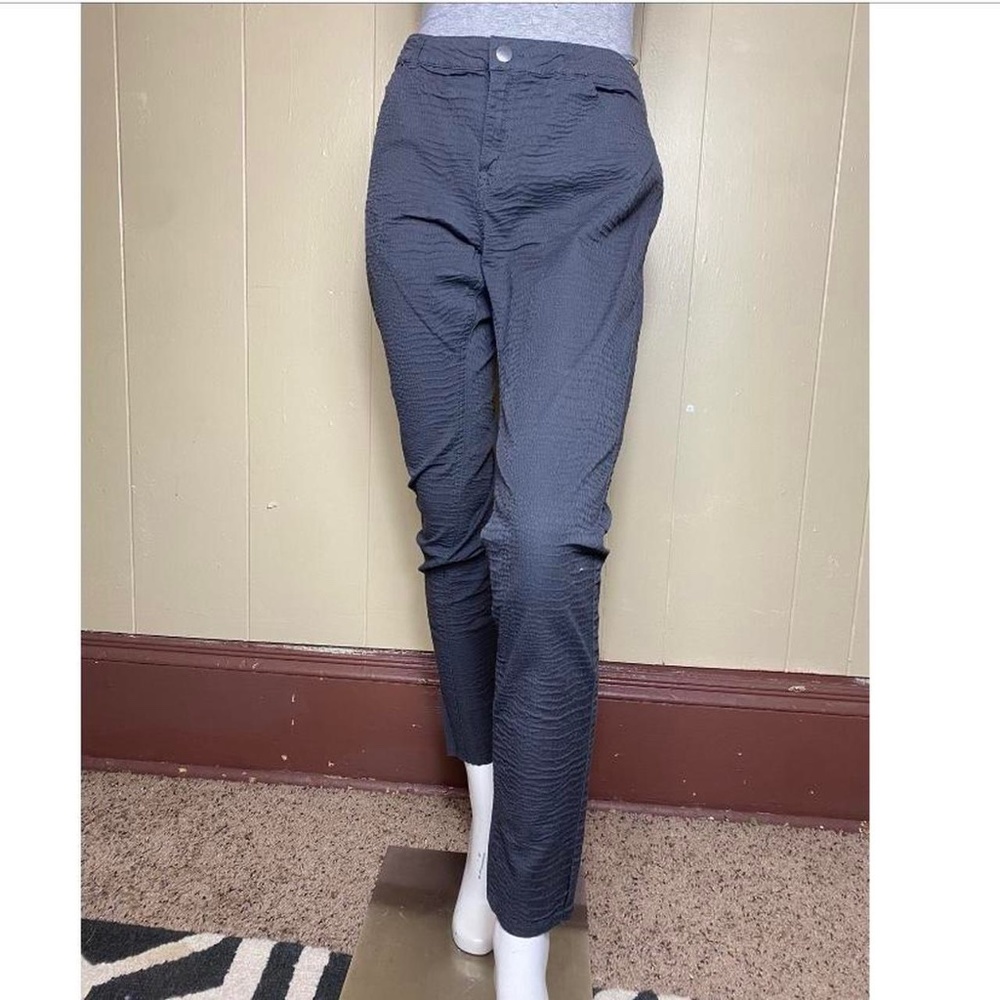 Crocodile textured pants